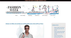 Desktop Screenshot of fashionweek.com.br