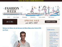 Tablet Screenshot of fashionweek.com.br